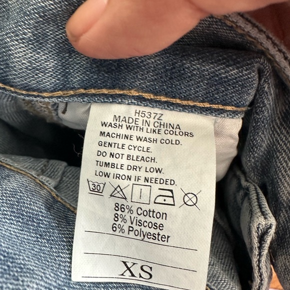 Women's Classic Blue Wide Leg Jeans - Picture 7 of 7